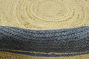 100% ALL NATURAL FIBER HAND BRAIDED BOHO ROUND JUTE RUG | JR25R