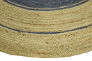 100% ALL NATURAL FIBER HAND BRAIDED BOHO ROUND JUTE RUG | JR25R