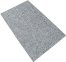 Handmade 5x8 Modern Style Genuine Leather Gray and Silver Area Rug