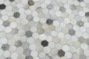 Silver And Ivory Handmade Genuine Leather Area Rug