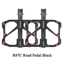 New  Road Bike Pedal Non-Slip Ultra-Light Aluminum 3 Ball Bearing Cycling Pedals Mountain Bike Pedals Pedals Aluminum Bicycle Flat Platform Pedals Lightweight Non-Slip Sealed Bearing For Road Mountain