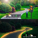 New Upgraded Solar Strip Lights 200 LED 16ft 19 Modes Solar Powered & USB Rechargeable String Lights Outdoor Waterproof with Remote Timer Dimmable for Pool Yard Party Wedding Christmas
