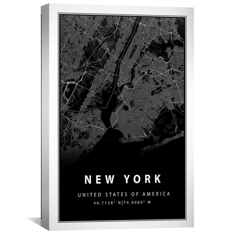 New York Black Canvas