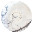Handcrafted White Marble Vessel Bathroom Sink Polished Above Counter