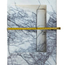 Modern White Marble Bathroom Wall Mount Sink Polished