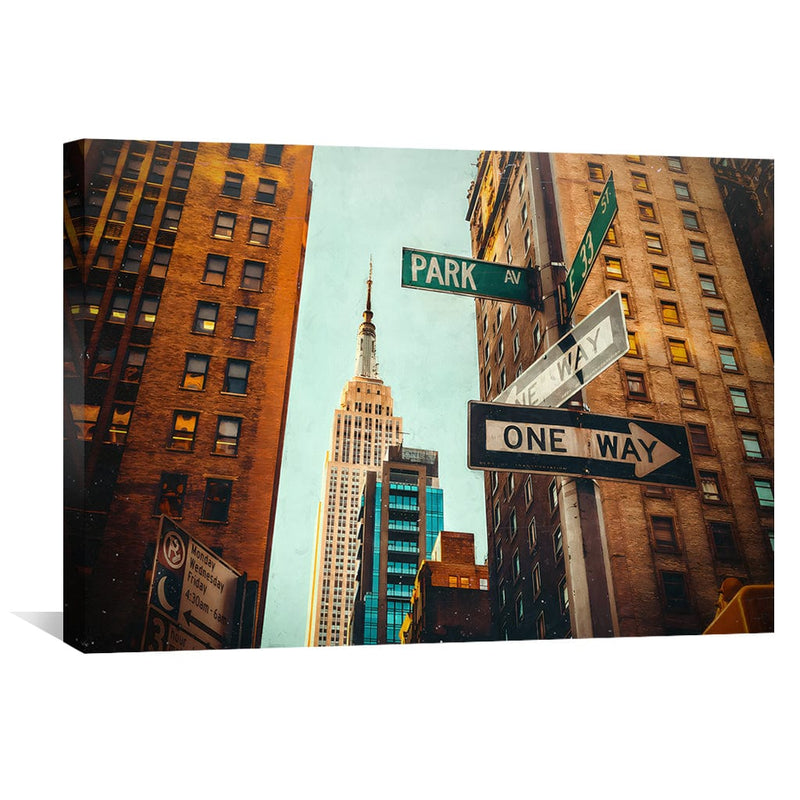 New York Streets Canvas