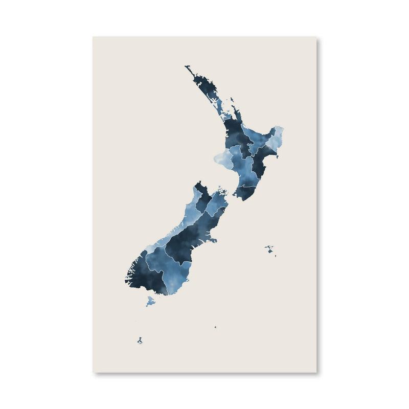 New Zealand Watercolor Canvas