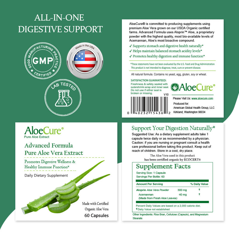 AloeCure Advanced Formula Aloe Capsules