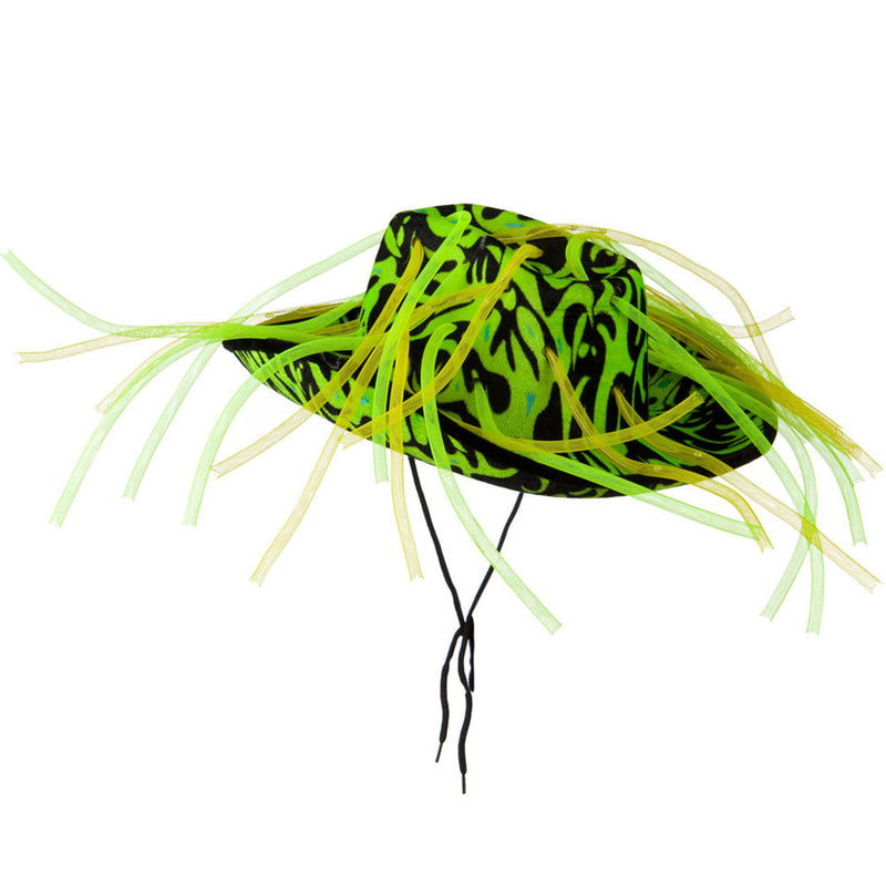 Neon Flame Cowboy Lite Tube Hat