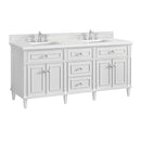 James Martin Lorelai 72" Double Bathroom Vanity, Bright White