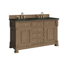 James Martin Brookfield 60" Double Bathroom Vanity, Pecan