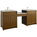 James Martin Bellshire 84" Double Bathroom Vanity, Honey Oak