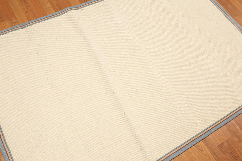 4' x 6' Contemporary Boho 100% wool Area rug 4x6 Beige