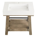 James Martin Auburn 31.5" Single Console Vanity, Weathered Timber