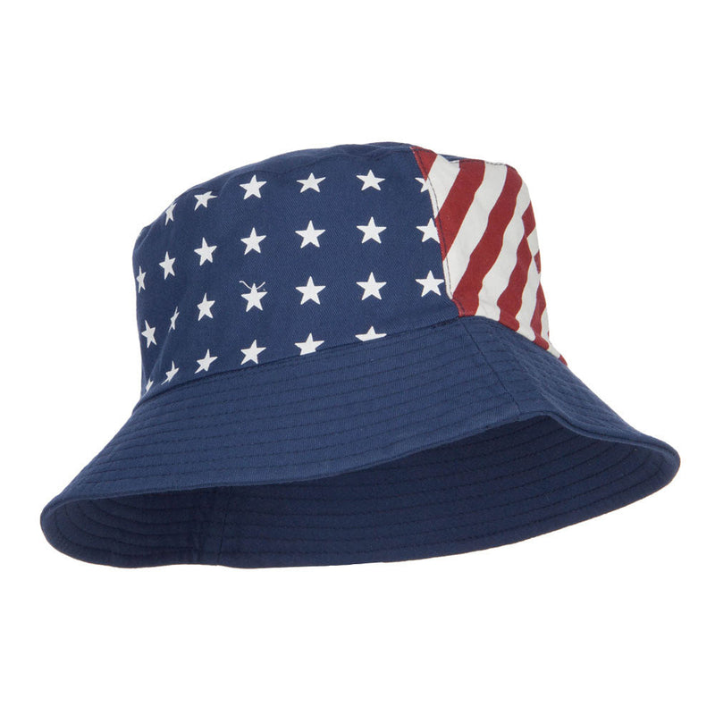 Reversible American Flag Bucket Hat