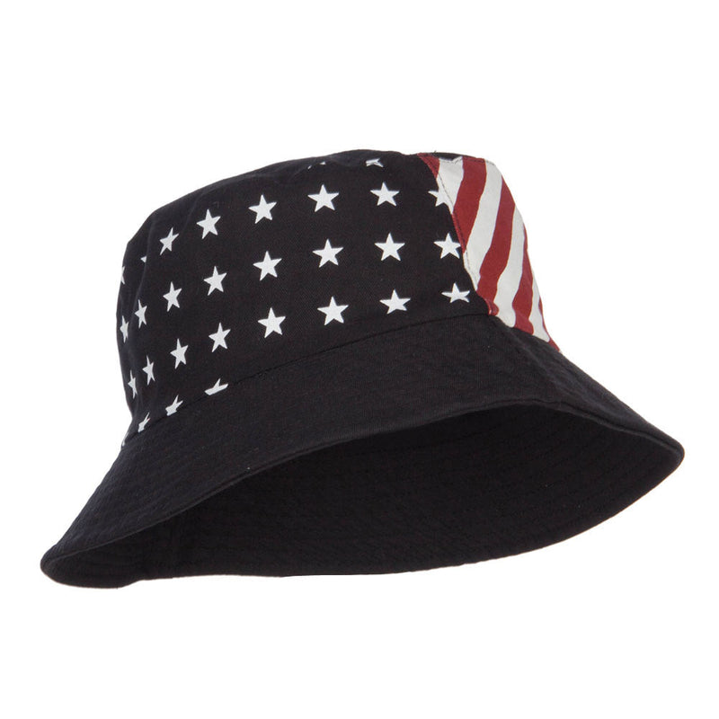 Reversible American Flag Bucket Hat