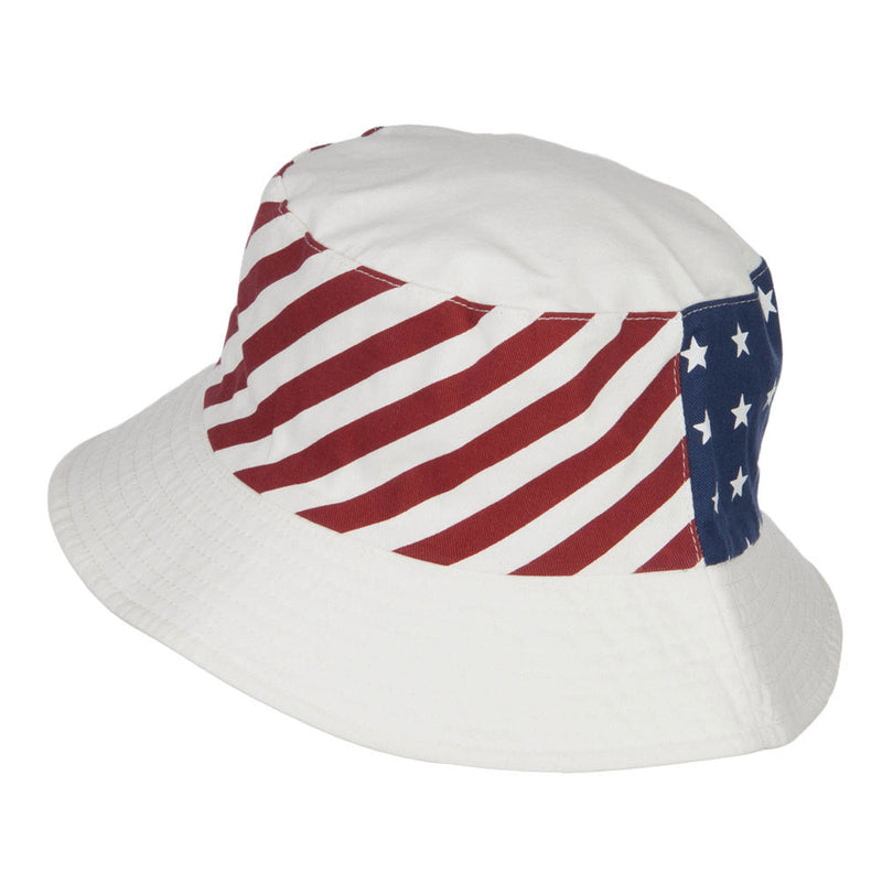 Reversible American Flag Bucket Hat