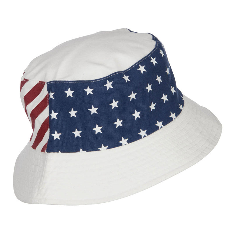 Reversible American Flag Bucket Hat