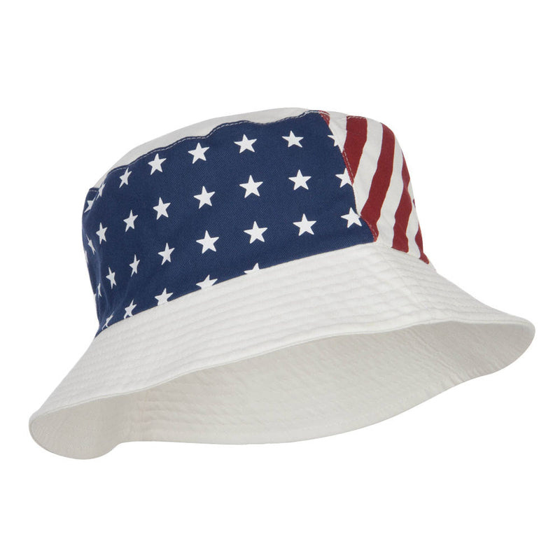 Reversible American Flag Bucket Hat