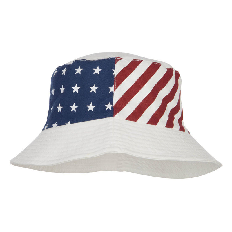 Reversible American Flag Bucket Hat