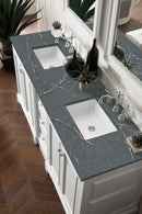 James Martin De Soto 72" Double Bathroom Vanity, Bright White