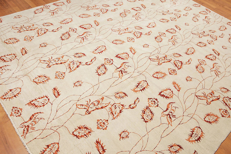 8' x 10' Hand Knotted Vegetable Dyes Oriental Area rug Beige