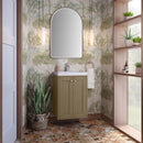 James Martin Chianti 20" Floating Single Bathroom Vanity, Walnut Whisper