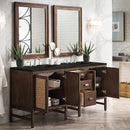 James Martin Addison 72" Double Bathroom Vanity, Mid-Century Acacia