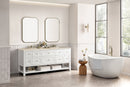 James Martin Breckenridge 72" Double Bathroom Vanity, Bright White