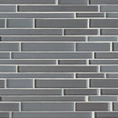 Nichel Gloss/matte Interlocking Slides Glass Mosaics 12x12