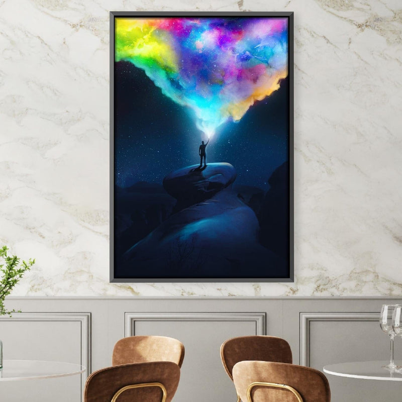 Night Lights of Color Canvas