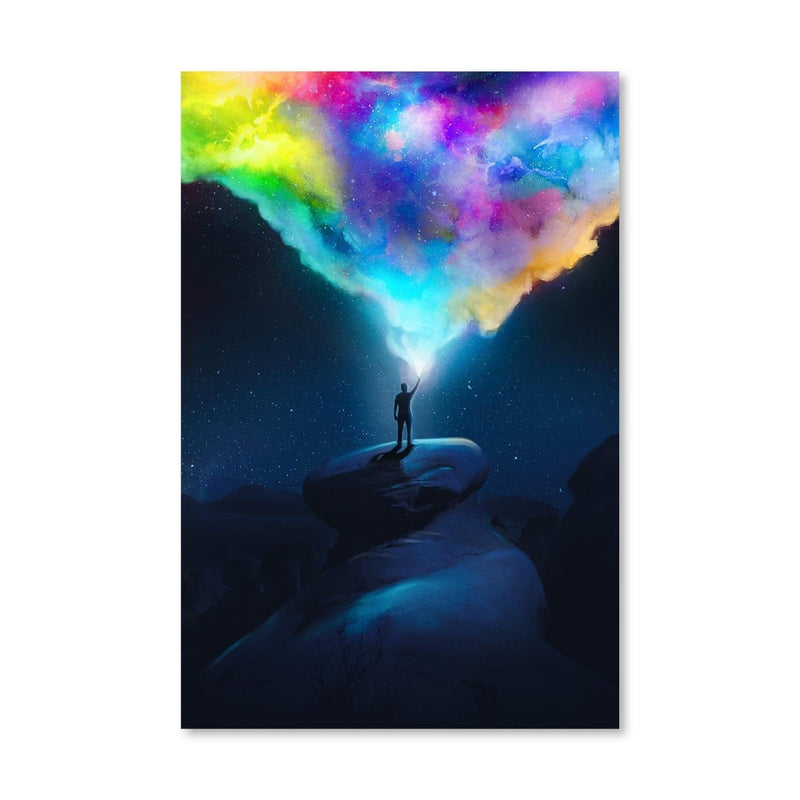 Night Lights of Color Canvas