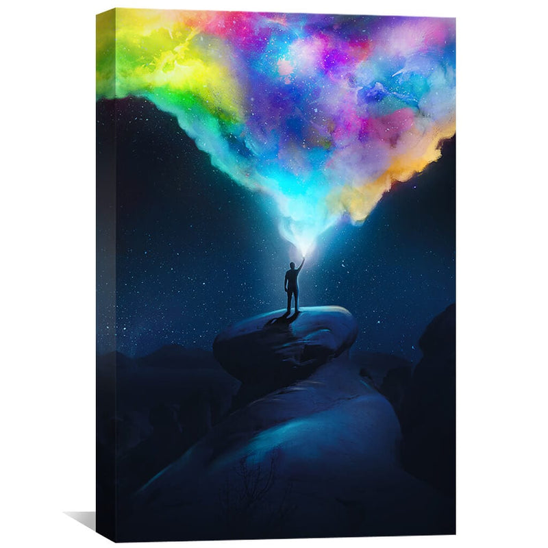 Night Lights of Color Canvas