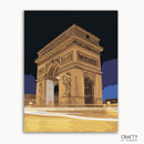 Night View Of Arc De Triomphe