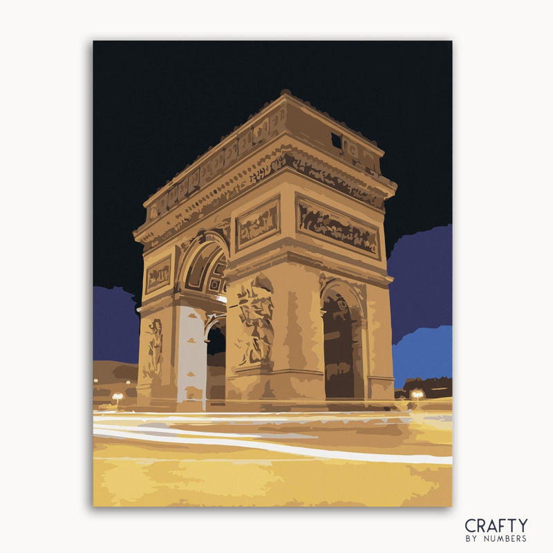 Night View Of Arc De Triomphe