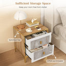 Nightstand with 2 Pull-out Drawers for Living Room Bedroom by LJGDeals