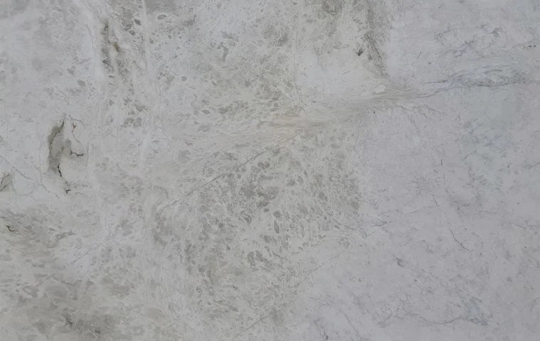 Nimbus White Translucent Bookmatching Polished and Honed Marble Slab