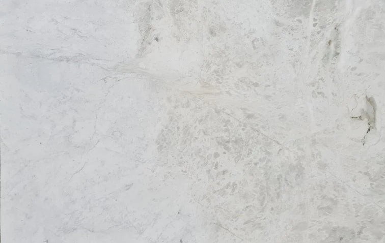 Nimbus White Translucent Bookmatching Polished and Honed Marble Slab