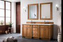 James Martin Bristol 72" Double Bathroom Vanity, Saddle Brown