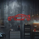 Skyline GT-R R34 Metal Neon Car Wall Art - MTN0036