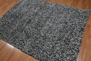 6x9 Black, White Handmade 100% Hemp Khaki Dhurry Flatweave Oriental Area Rug