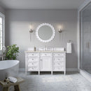 James Martin Brittany 60" Single Bathroom Vanity, Bright White