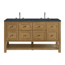 James Martin Breckenridge 60" Double Bathroom Vanity, Light Natural Oak