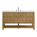 James Martin Breckenridge 60" Single Bathroom Vanity, Light Natural Oak