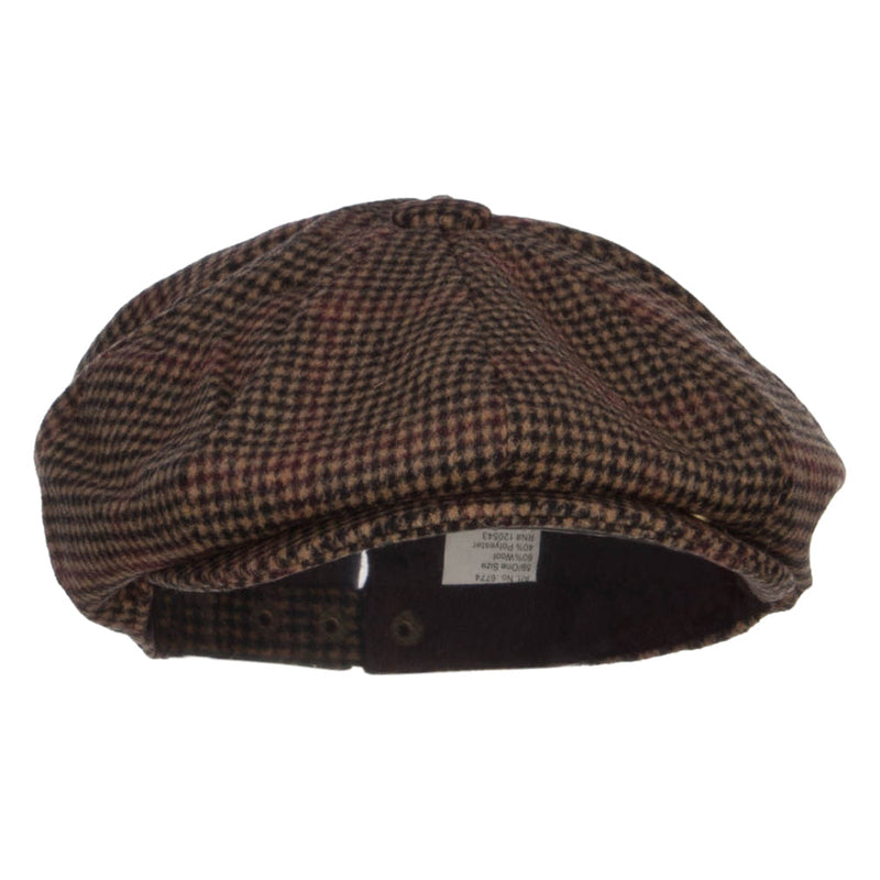Men's Wool Blend 8 Panel Newsboy Hat