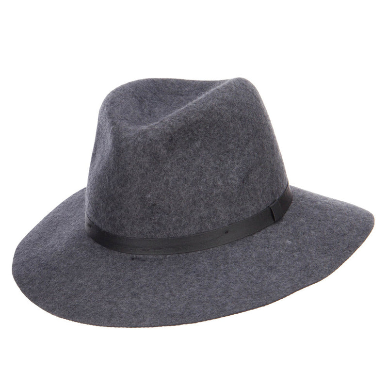 Women's Leather Band Wool Fedora