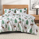 Reversible Christmas Comforter and Sham Set - Holiday / Lodge Odette Collection
