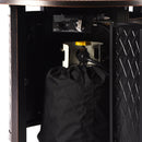 Aluminum 34-in Round Patio Fire Table Set with Swivel Rocking Chairs