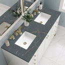 James Martin Chicago 60" Double Bathroom Vanity, Glossy White