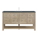 James Martin Breckenridge 60" Single Bathroom Vanity, Whitewashed Oak